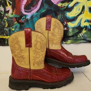 Ariat leather cowboy boots